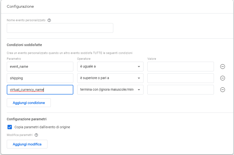 Google analytics 4 configurazione