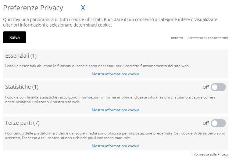 Preferenze Privacy Digife